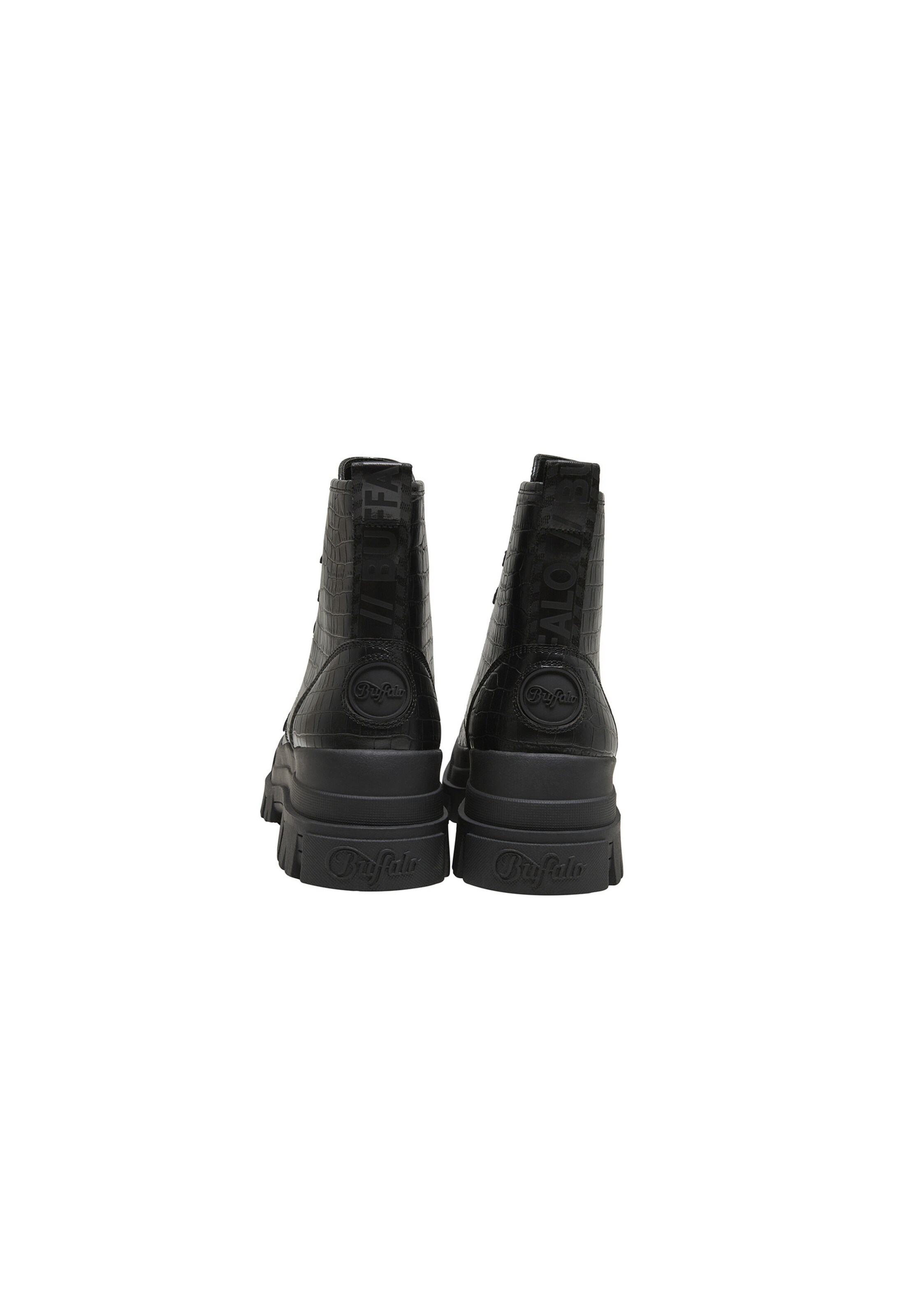 BUFFALO - Botim com fivela 'Aspha' em preto