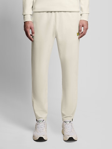 Lyle & Scott Regular Broek in Beige: voorkant