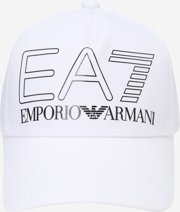 Cappello da baseball di EA7 Emporio Armani in bianco