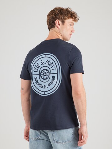 T-Shirt Lyle & Scott en bleu : devant