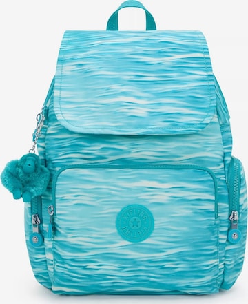 KIPLING - Mochila 'City Zip' em azul: frente