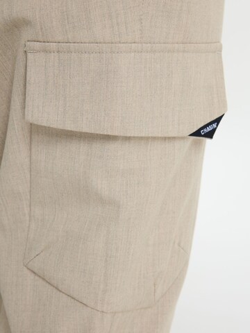 CHASIN' Regular Cargobroek in Beige