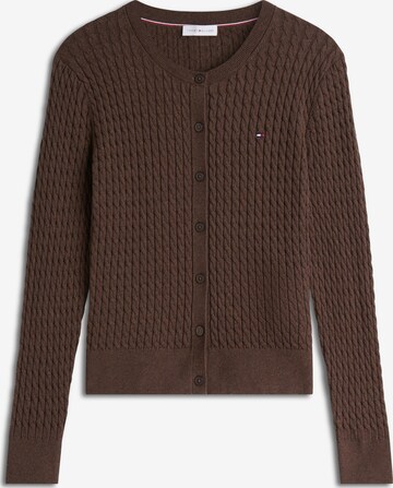TOMMY HILFIGER Knit Cardigan in Brown: front