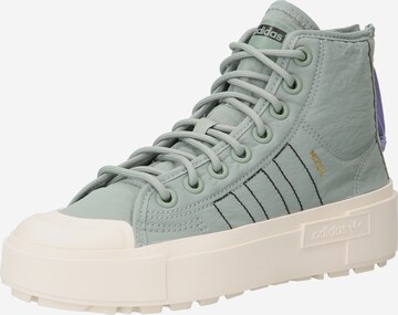 ADIDAS ORIGINALS Sneakers hoog 'Nizza Bonega X' in Groen: voorkant