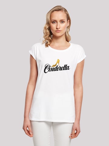 T-shirt 'Cinderella Shoe' F4NT4STIC en blanc : devant