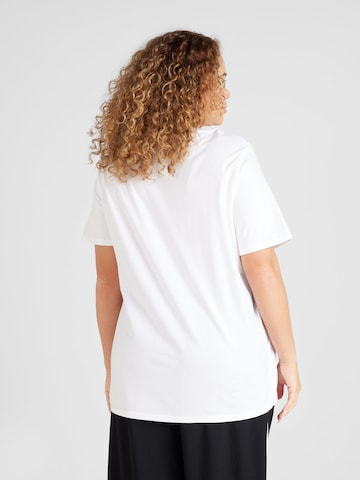 River Island Plus - Camiseta en blanco