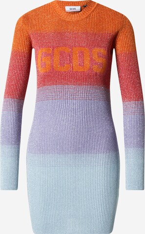 GCDS Gebreide jurk in Gemengde kleuren: voorkant