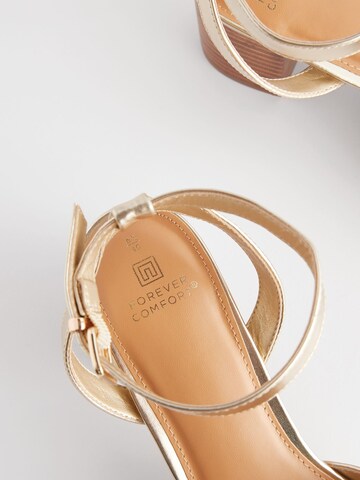 Sandales à lanières 'Forever Comfort®' Next en or