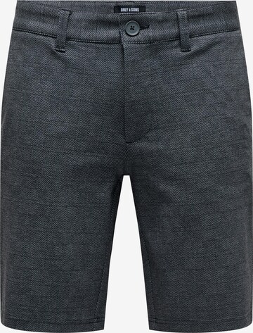 Only & Sons Regular Chino trousers 'Mark' in Black: front