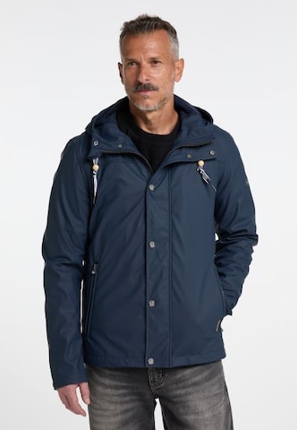 Schmuddelwedda Between-Season Jacket 'Grassland' in Blue: front