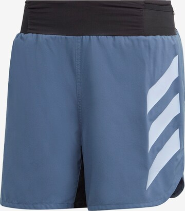 ADIDAS TERREX Regular Sportbroek 'Agravic' in Blauw: voorkant