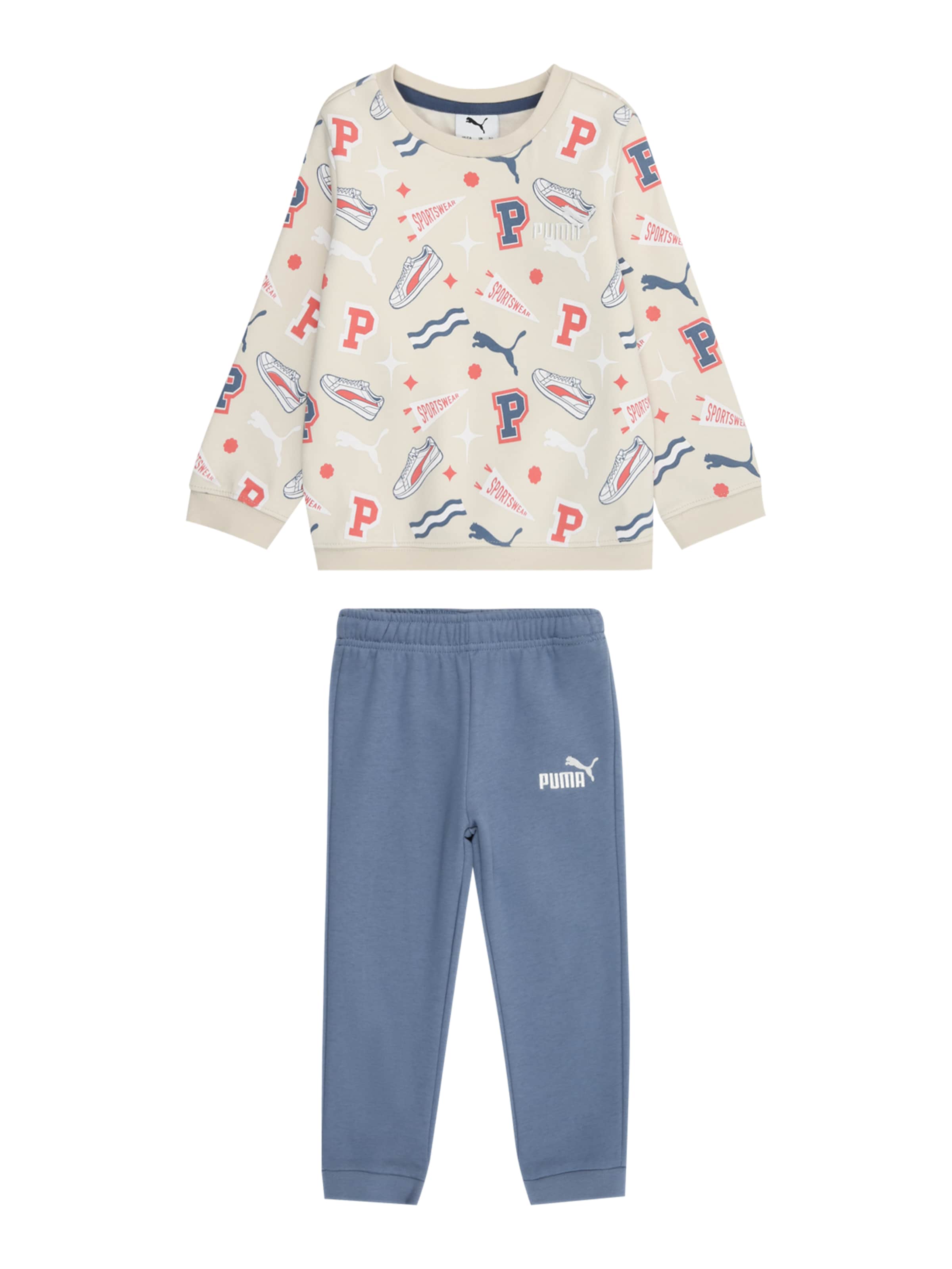 PUMA Jogginganzug 'Minicats' in Blau: Vorderseite