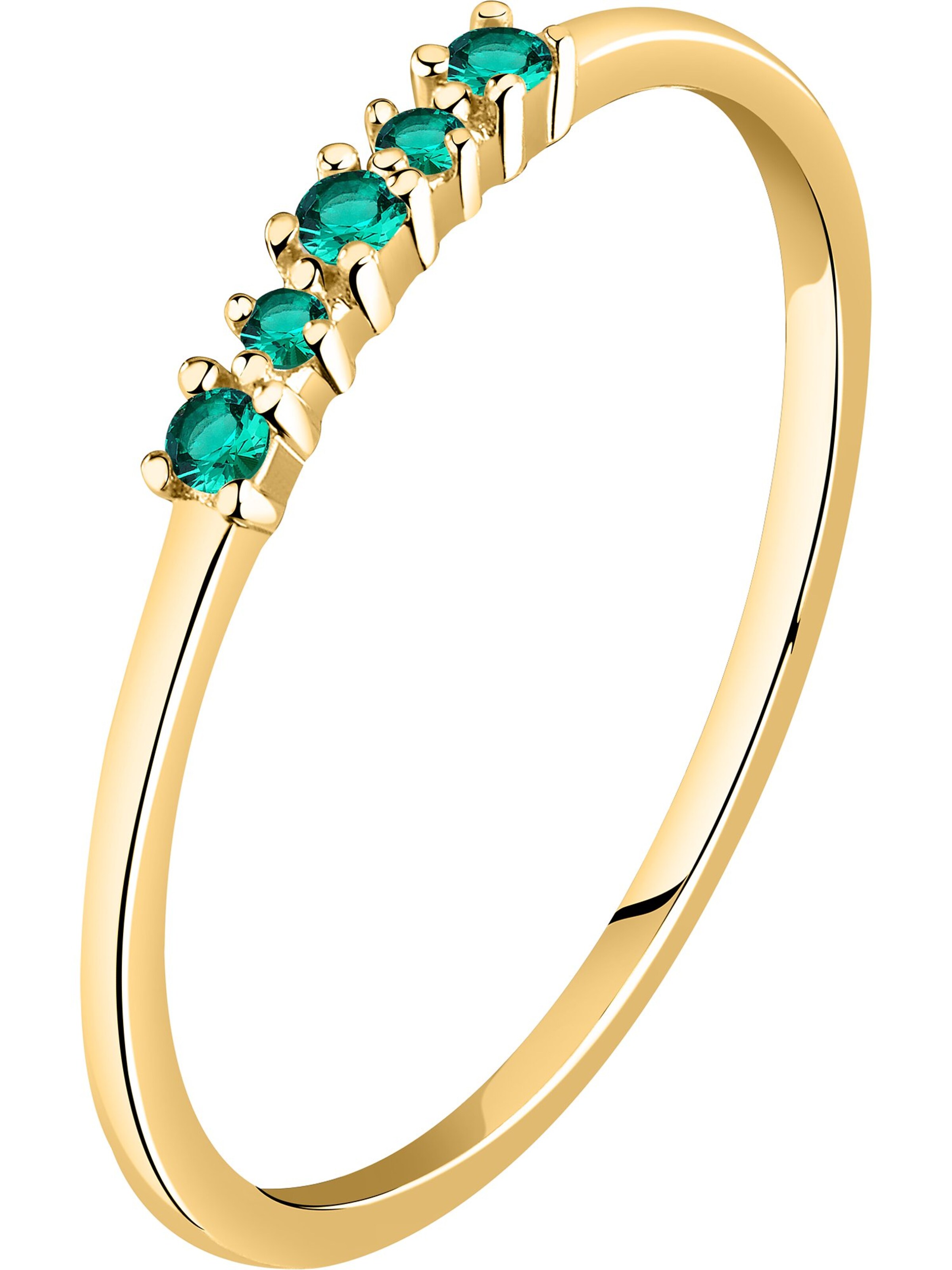 Live Diamond Ring in Gold: front