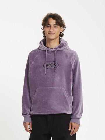 Volcom Sweatshirt in Purple: front