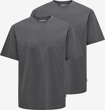 Only & Sons Shirt 'Onsfred' in Grey: front
