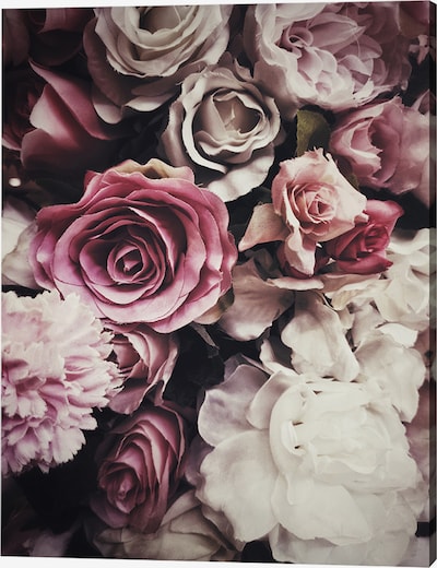 Liv Corday Bild 'Roses' in aubergine / rosé / puder / weiß, Produktansicht