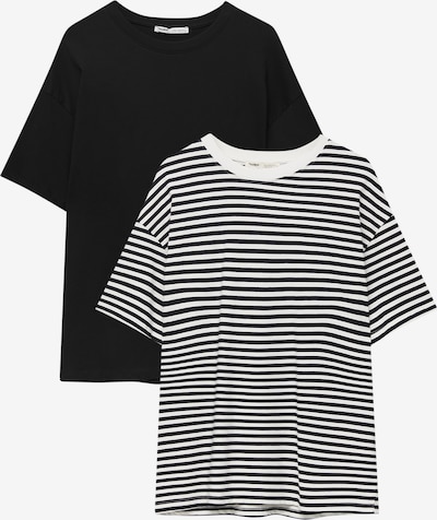 Maglietta Pull&Bear di colore nero / bianco, Visualizzazione prodotti