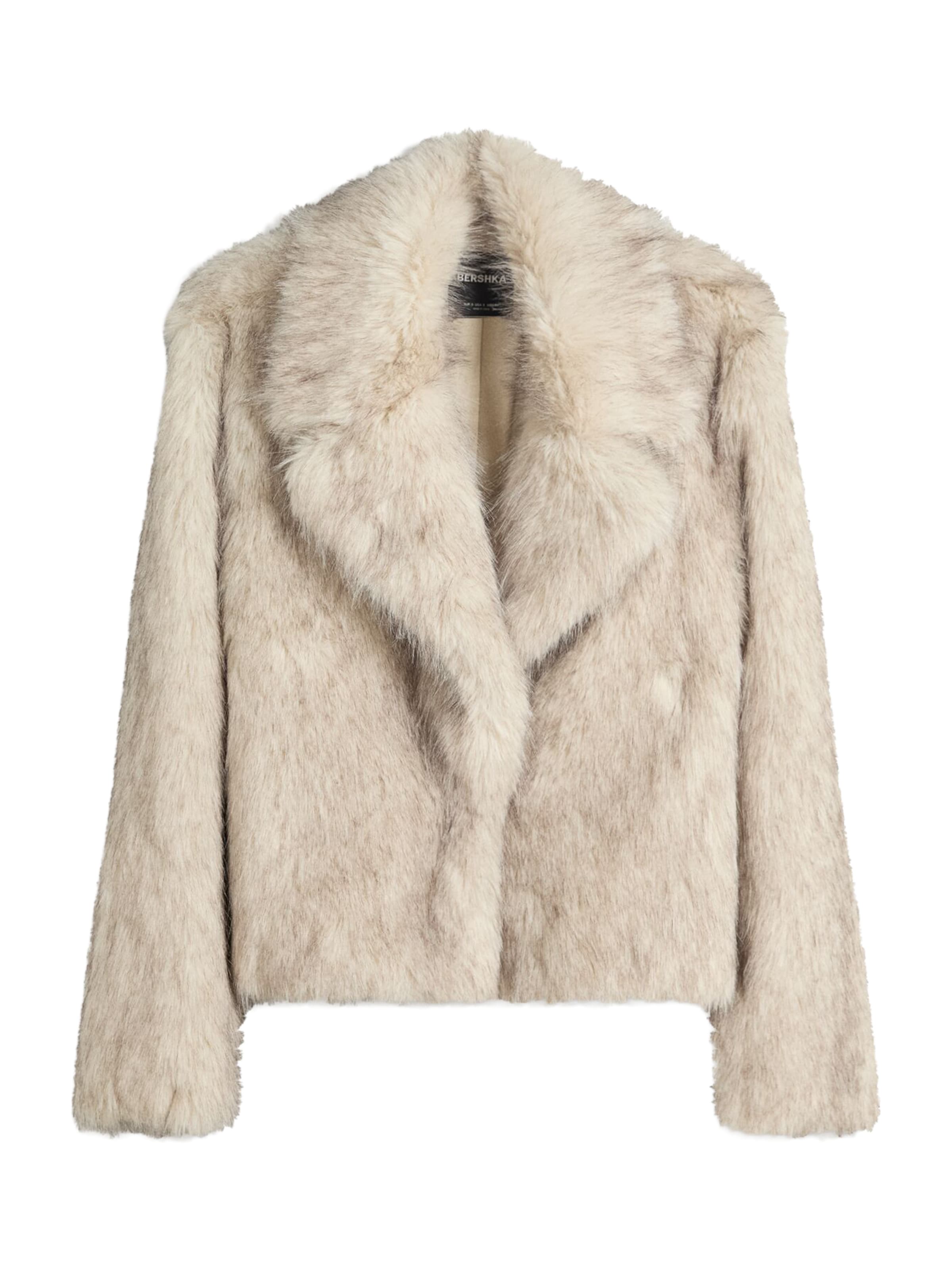 Bershka Winter jacket in Beige: front