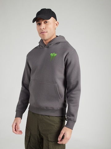 Bluză de molton de la ALPHA INDUSTRIES pe gri