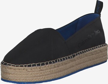 Espadrilles 'YW0YW00989' Calvin Klein en noir : devant