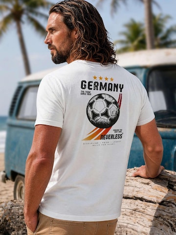 Neverless Shirt 'Retro Fußball' in White
