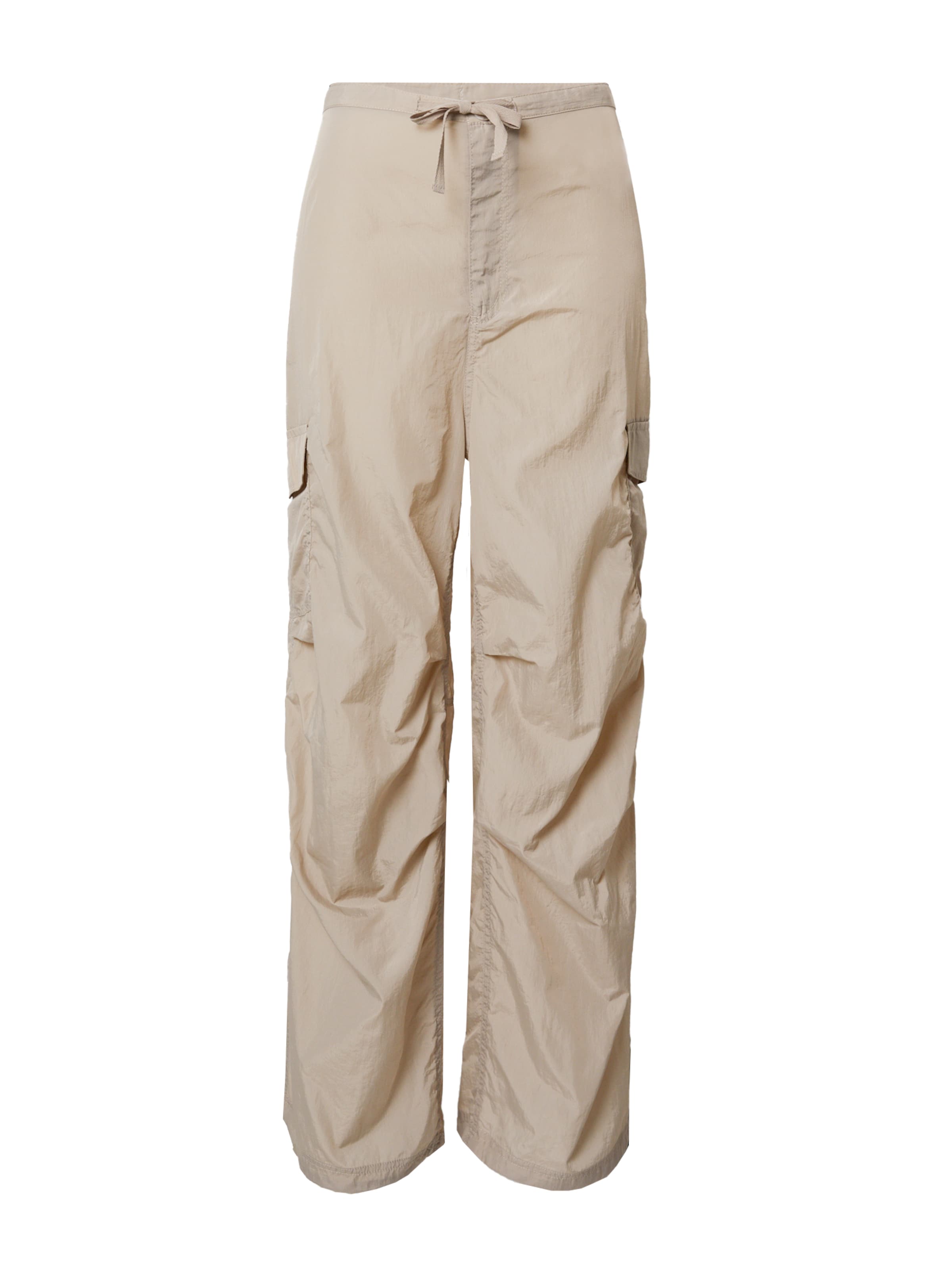 Monki Loose fit Cargo Pants in Beige: front