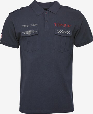 TOP GUN Shirt '20213003 ' in Blauw: voorkant