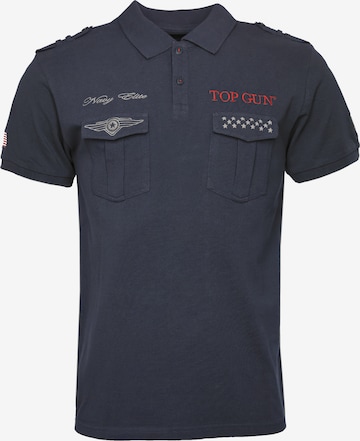 TOP GUN Shirt '20213003 ' in Blauw: voorkant