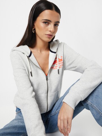 Superdry Zip-Up Hoodie in Grey