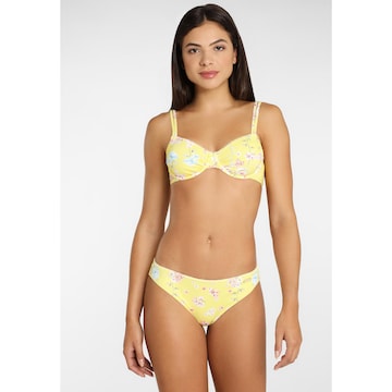 SUNSEEKER - Cueca biquíni 'Ditsy' em amarelo: frente