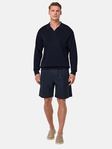 Loosefit Pantalon à pince Boggi Milano en bleu