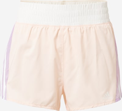 ADIDAS SPORTSWEAR Pantalon de sport 'Hyperglam ' en violet clair / abricot / blanc, Vue avec produit