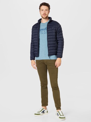 Scalpers Slim fit Between-Season Jacket 'Nos Gstaad' in Blue