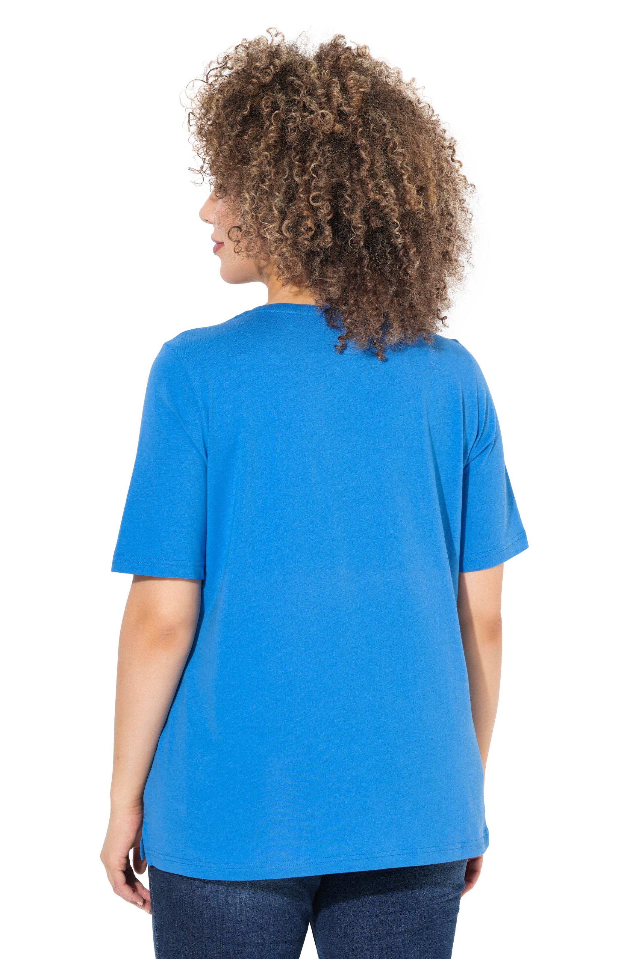 T-shirt Ulla Popken en bleu