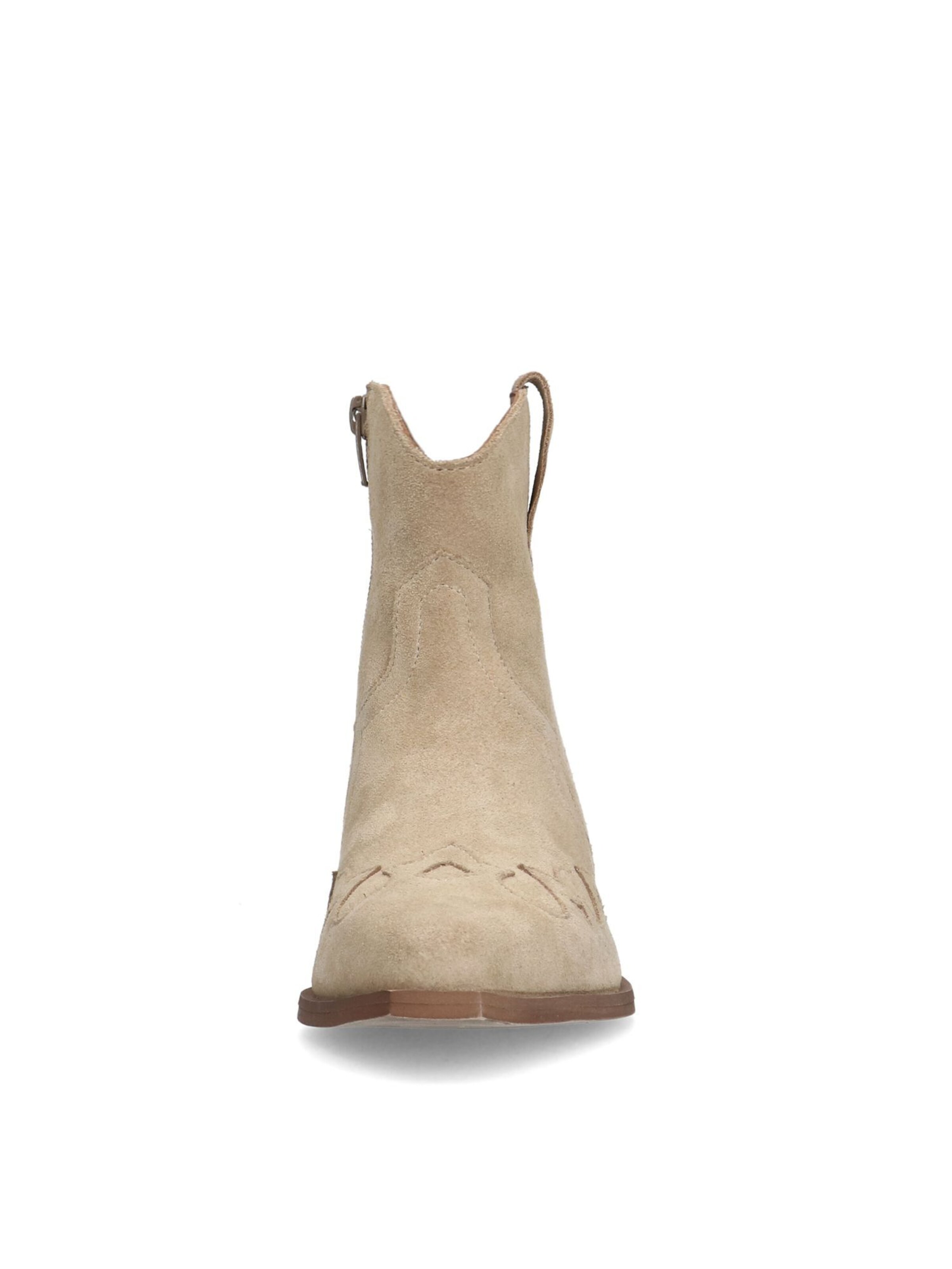 MANFIELD Cowboy Boots in Beige
