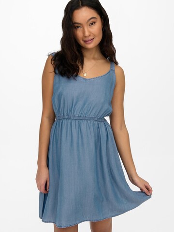 Robe 'Pema' ONLY en bleu : devant