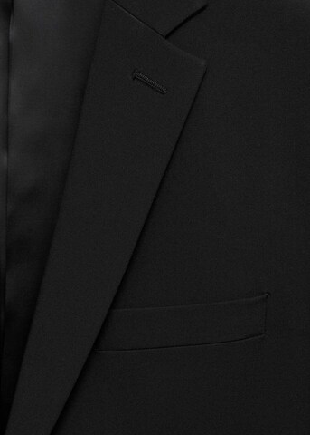 MANGO MAN Slim Fit Business pikkutakki 'Paris' värissä musta
