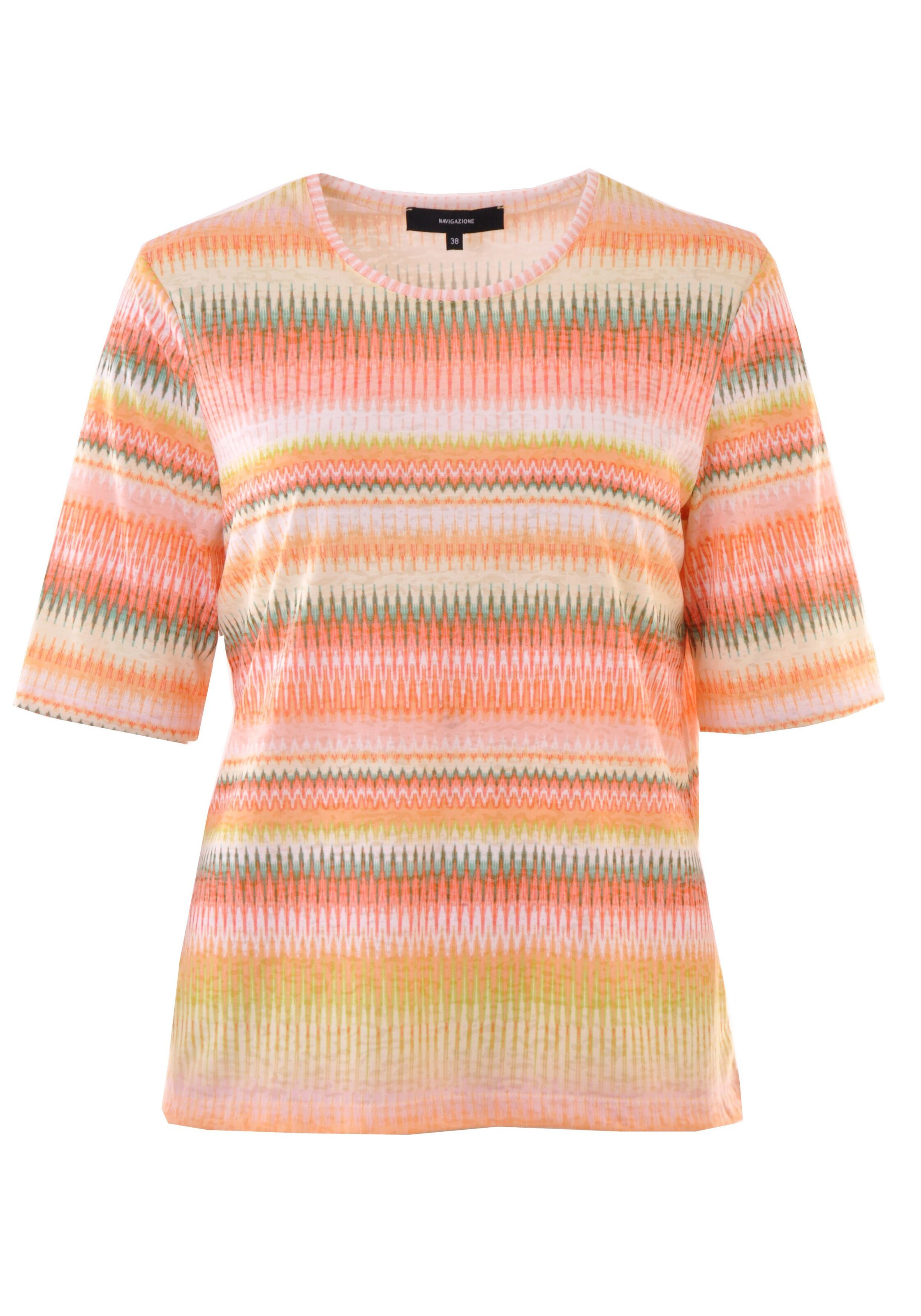 T-shirt Navigazione en orange : devant