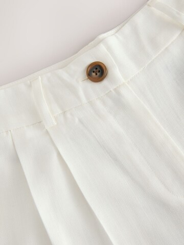 Wide Leg Pantalon Next en blanc