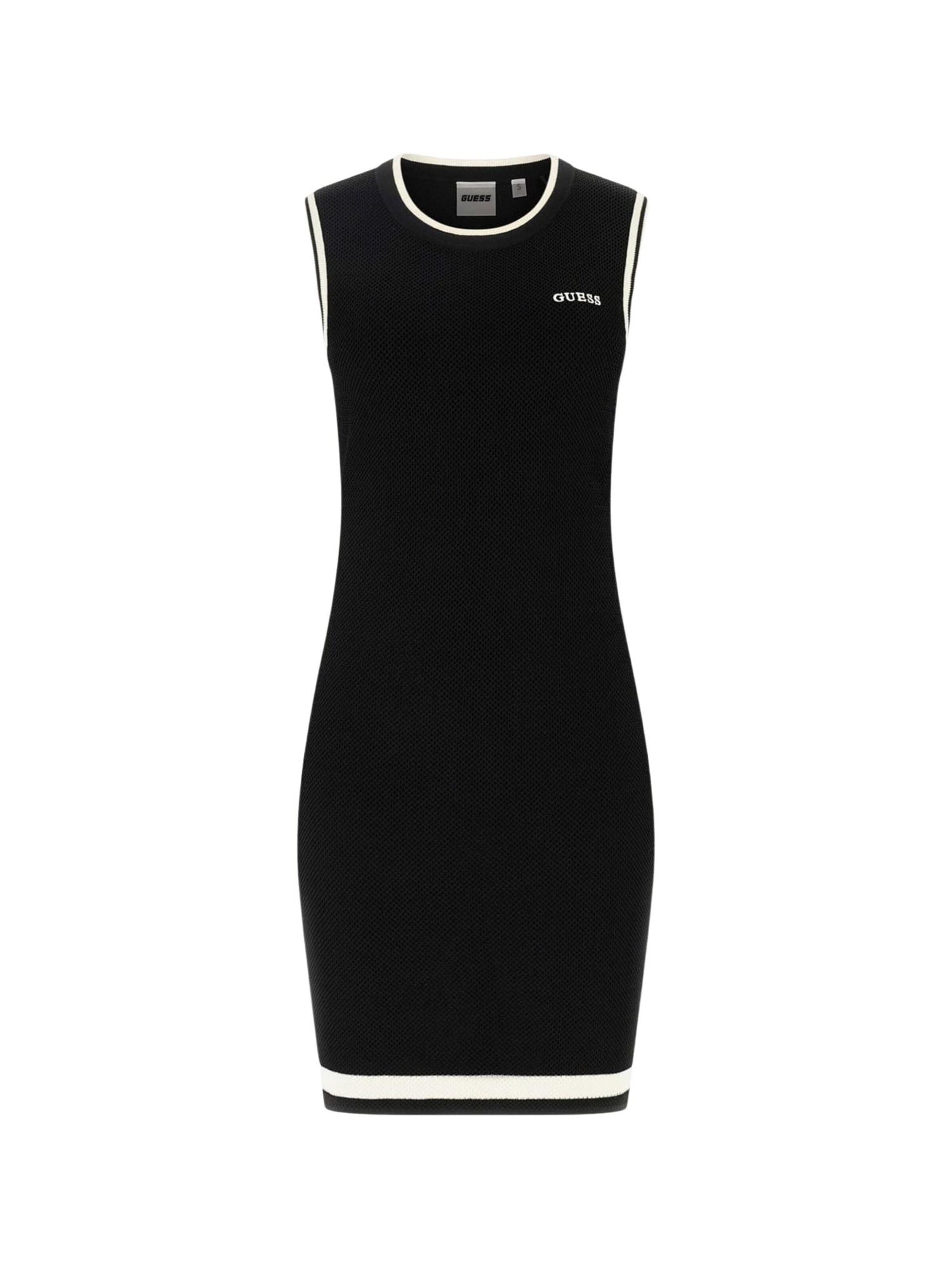GUESS - Vestido 'GABRY CN SL SHORT DRESS SWTR V6GK04 Z0648' en negro: frente