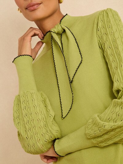 Pulover love & roses pe verde, Vizualizare produs