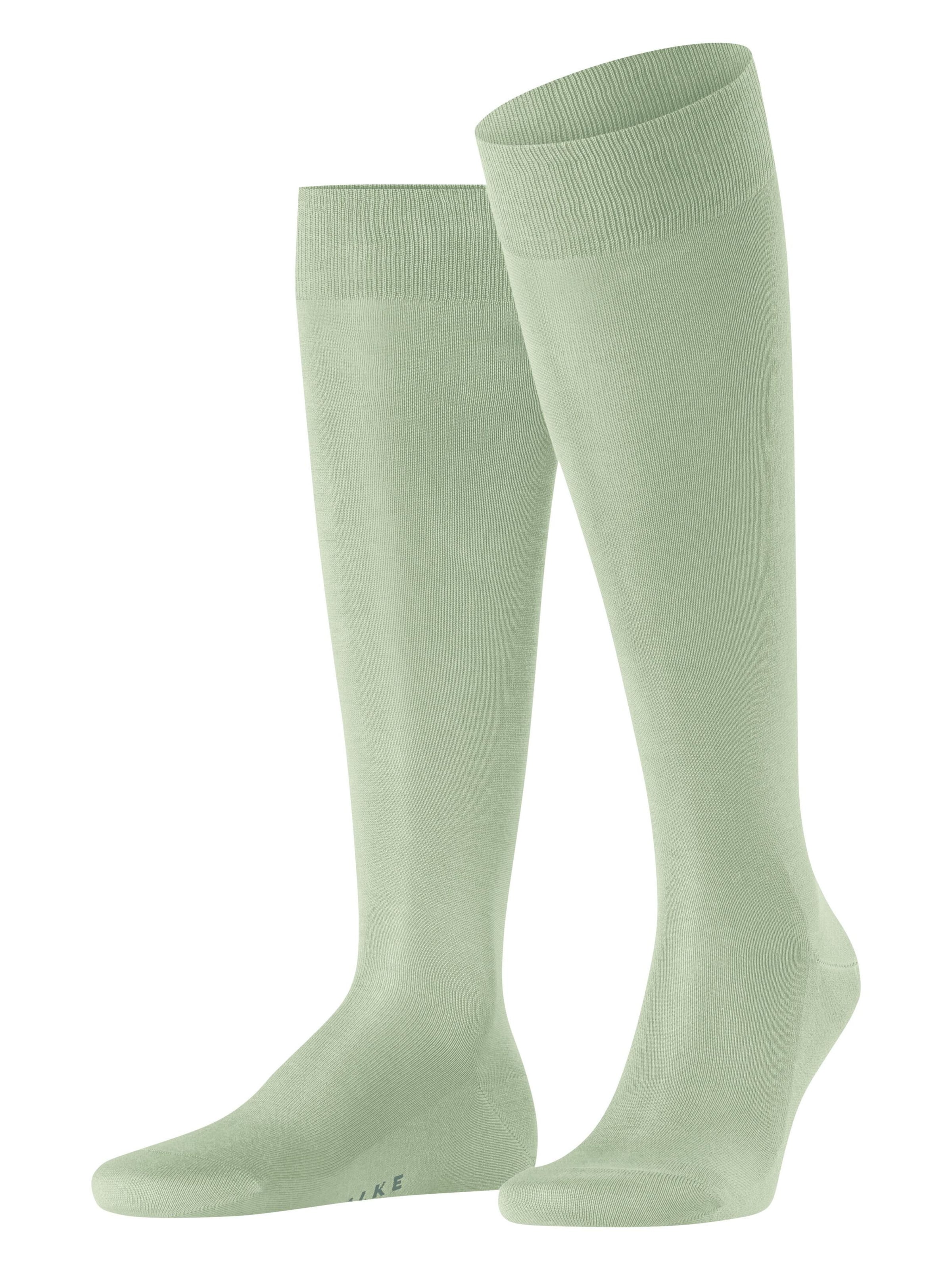 FALKE Knee High Socks 'Tiago' in Green: front