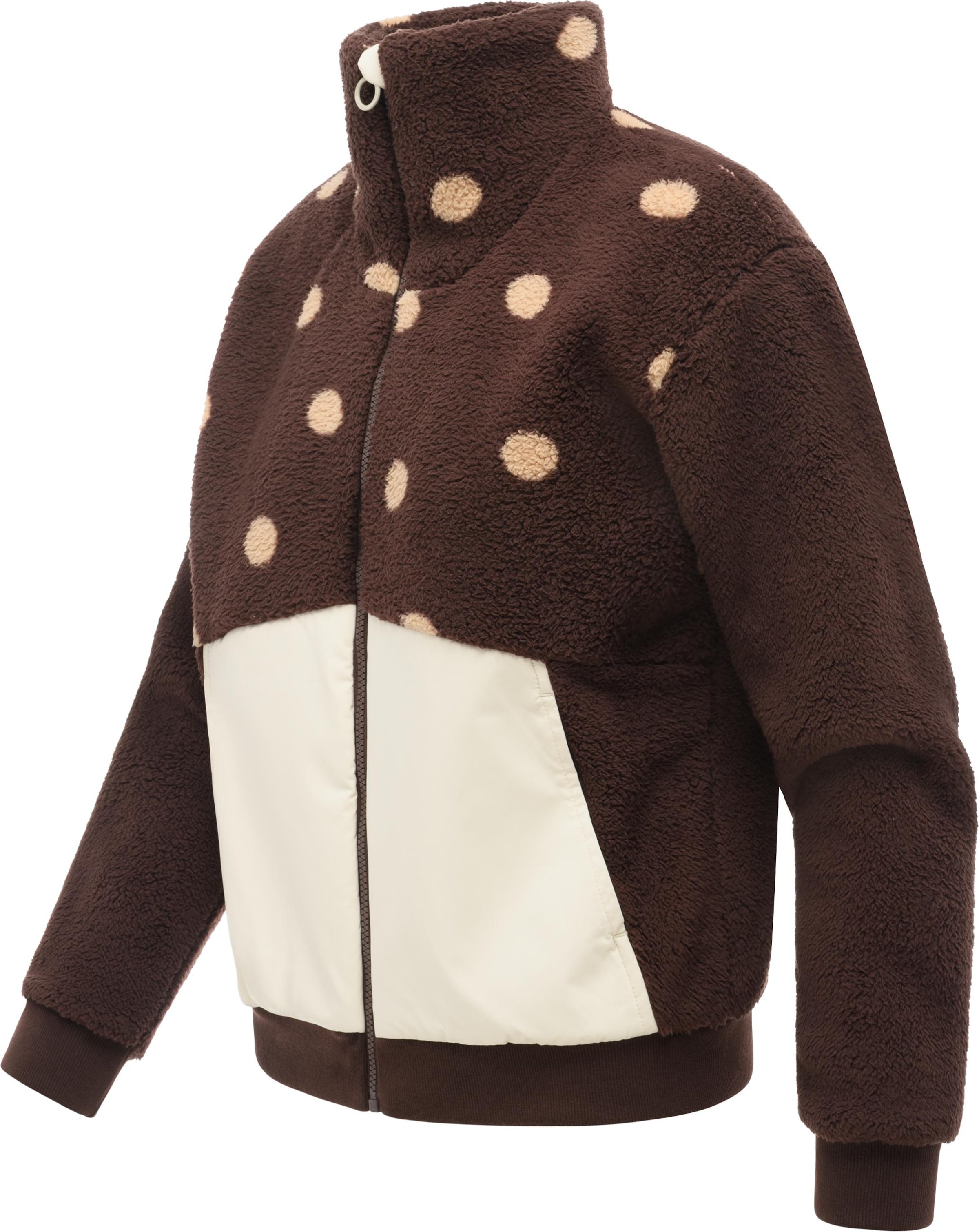 Ragwear Fleece jas 'Madaras' in Bruin