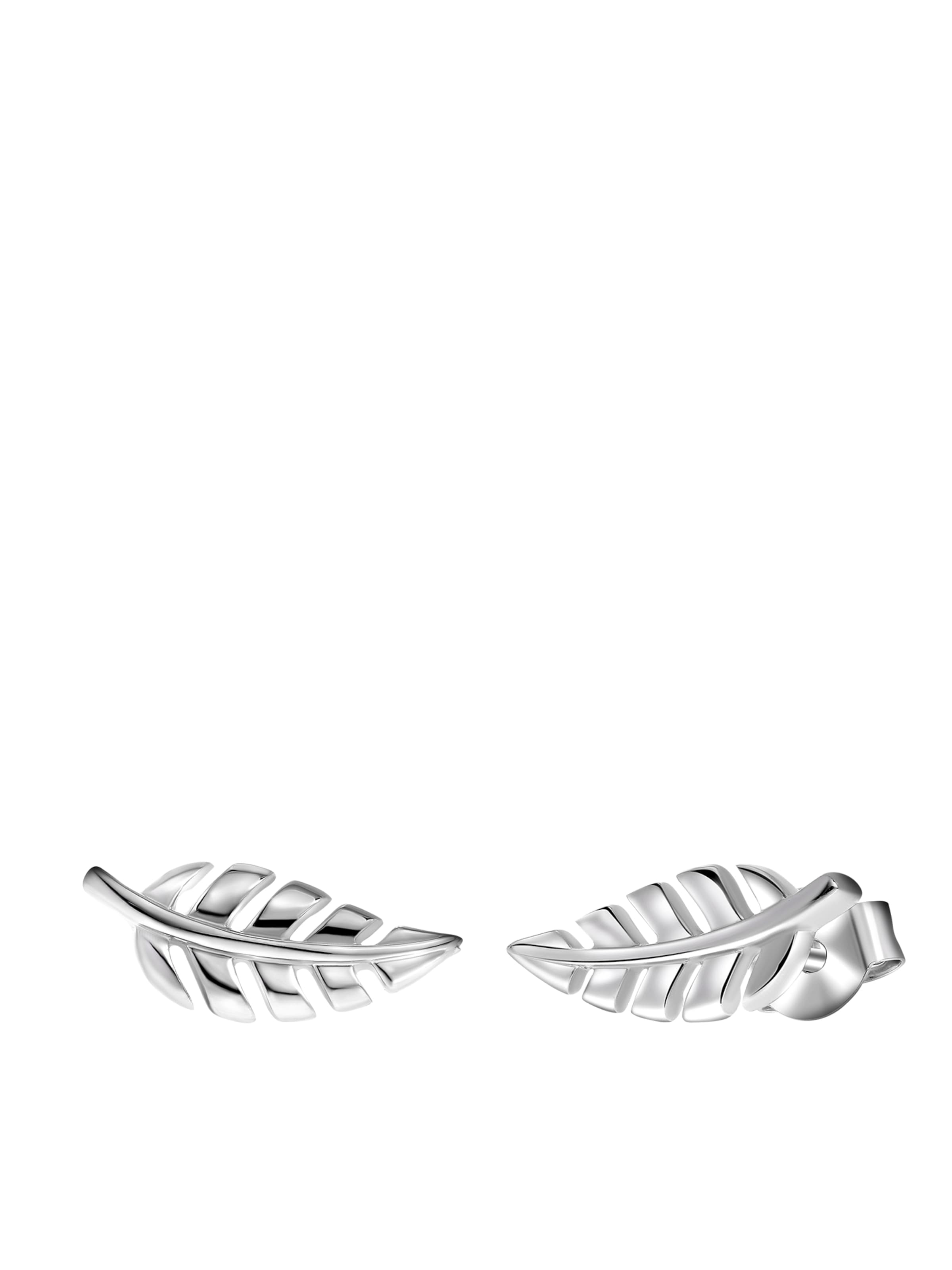 Lucardi Earrings in Silver: front