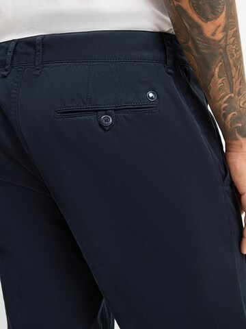 Alberto Regular Chino 'Lou' in Blauw