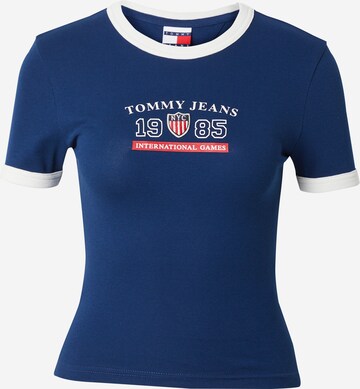 Tommy Jeans Shirt 'ARCHIVE GAMES' in Blue: front