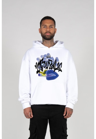 Sweat-shirt MJ Gonzales en blanc : devant