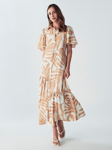 Willa Blousejurk 'Bea' in Beige: voorkant