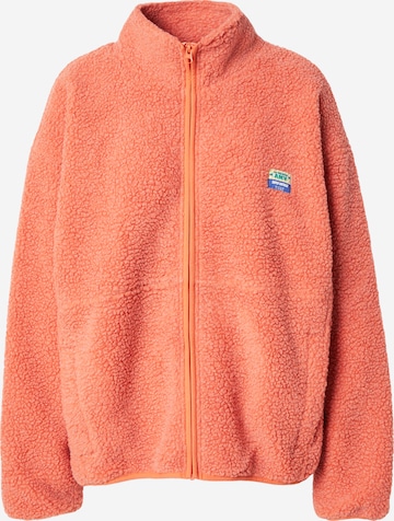 AMERICAN VINTAGE Fleece jas 'HOKTOWN' in Oranje: voorkant