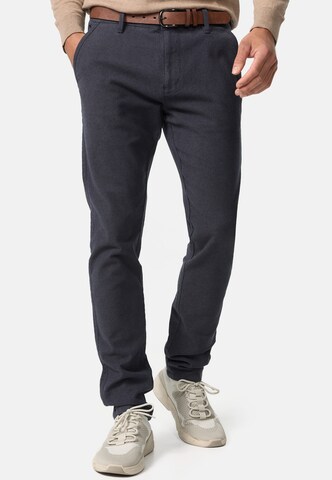 Regular Pantalon chino INDICODE JEANS en bleu : devant